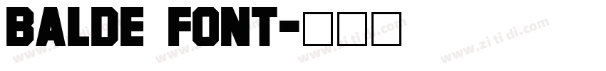 Balde Font字体转换